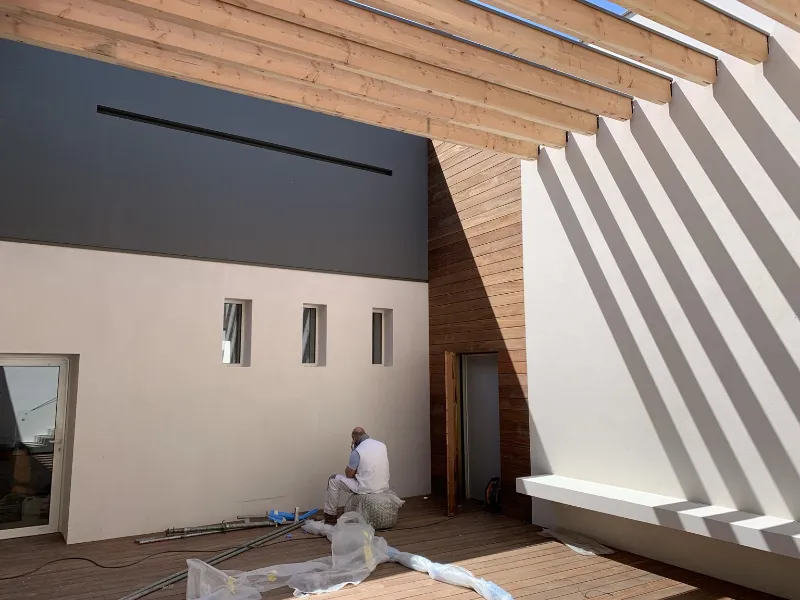 Préparation et mise en peinture d’une façade